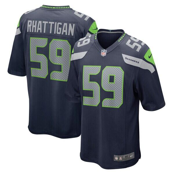 Men's Seattle Seahawks #59 Jon Rhattigan Nike College Navy Limted Jersey