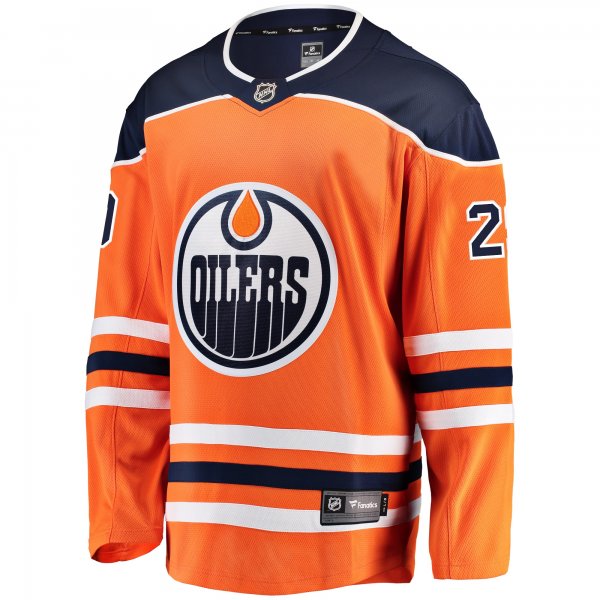 Men's Edmonton Oilers Leon Draisaitl Fanatics Orange Breakaway Player Jersey