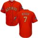 Men's Houston Astros #7 Craig Biggio Orange Majestic 2018 Gold Program Cool Base Player MLB Jersey