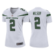 Women's New York Jets #2 Zach Wilson White 2021 NFL Draft Game Jersey