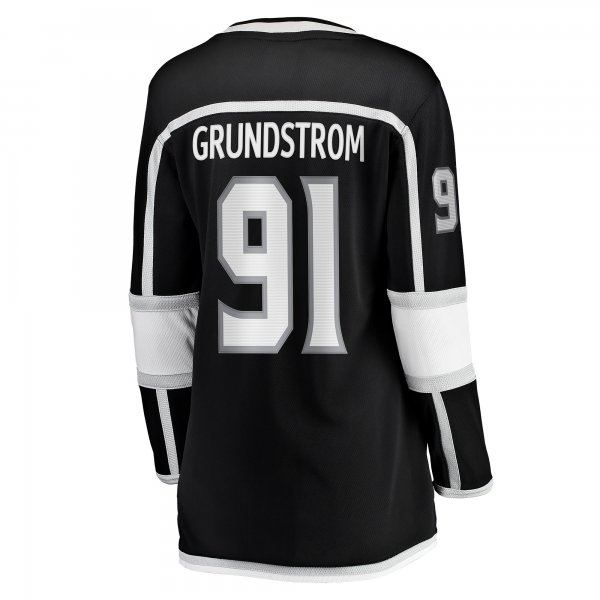 Women's Los Angeles Kings Carl Grundstrom Fanatics Black Home Breakaway Player Jersey