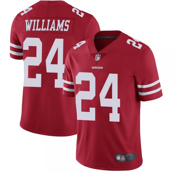 Men's San Francisco 49ers #24 K'Waun Williams Red Limited Team Color Vapor Untouchable Jersey