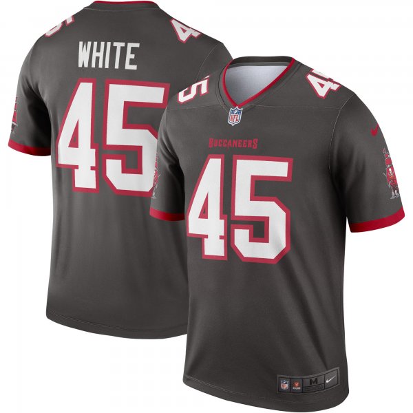 Men's Tampa Bay Buccaneers Devin White Nike Pewter Alternate Legend Jersey