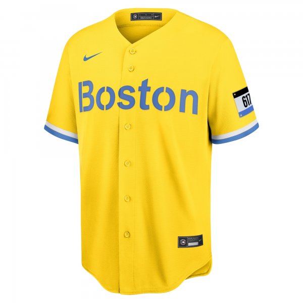 Men's Boston Red Sox J.D. Martinez Nike Gold City Connect Replica Player Jersey