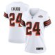 Women's Cleveland Browns Nick Chubb Nike  White Alternate Game Jersey