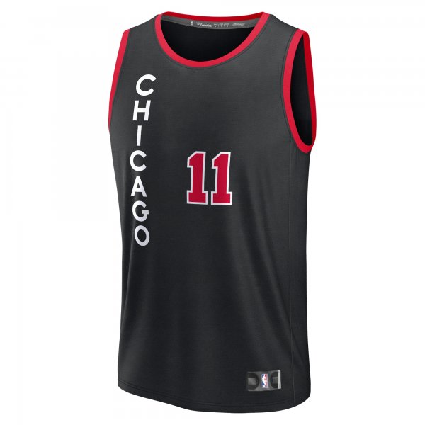 Youth Chicago Bulls DeMar DeRozan Fanatics Black Fast Break Jersey - City Edition