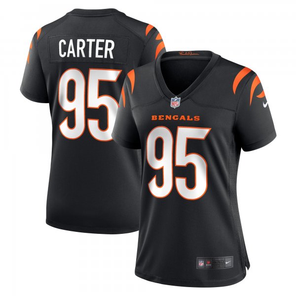 Women's Cincinnati Bengals Zach Carter Nike Black Game Player Jersey