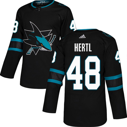 Adidas San Jose Sharks #48 Tomas Hertl Black Alternate Stitched NHL Jersey