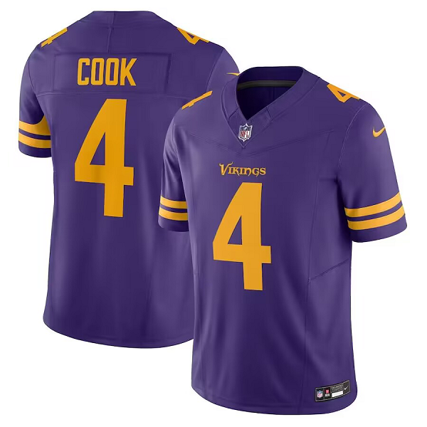 Men's Minnesota Vikings #4 Dalvin Cook Nike Purple Vapor F.U.S.E. Limited Jersey