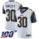 Los Angeles Rams #30 Todd Gurley II White Men's Stitched NFL 100th Season Vapor Limited Jersey