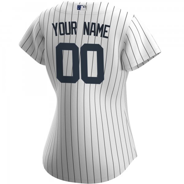 Women's New York Yankees Nike White Home Replica Custom Jersey