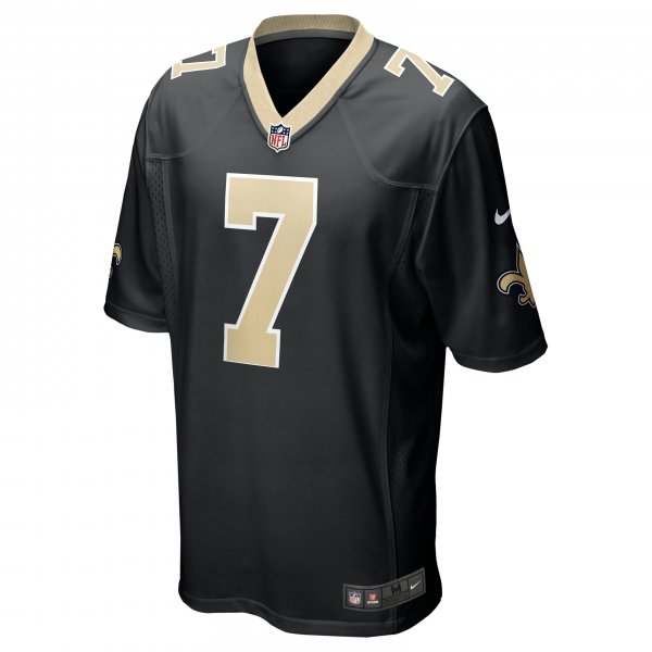 Men's New Orleans Saints Taysom Hill Nike Black Game Jersey