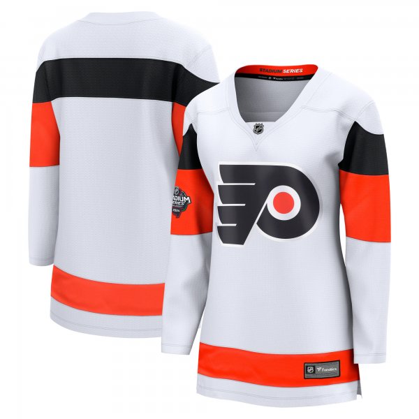 Women's Philadelphia Flyers  Fanatics White 2024 NHL Stadium Series Breakaway Jersey