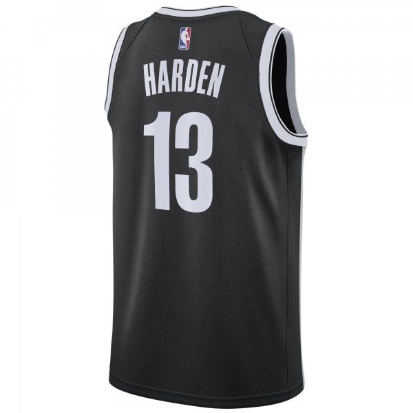 Men's Brooklyn Nets James Harden Nike Black 2020/21 Swingman Jersey - Icon Edition