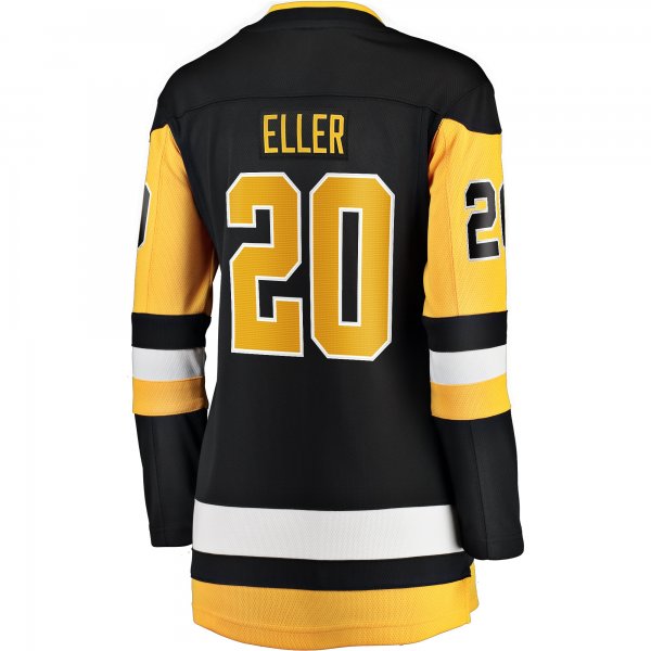 Women's Pittsburgh Penguins Lars Eller Fanatics Black Home Breakaway Player Jersey