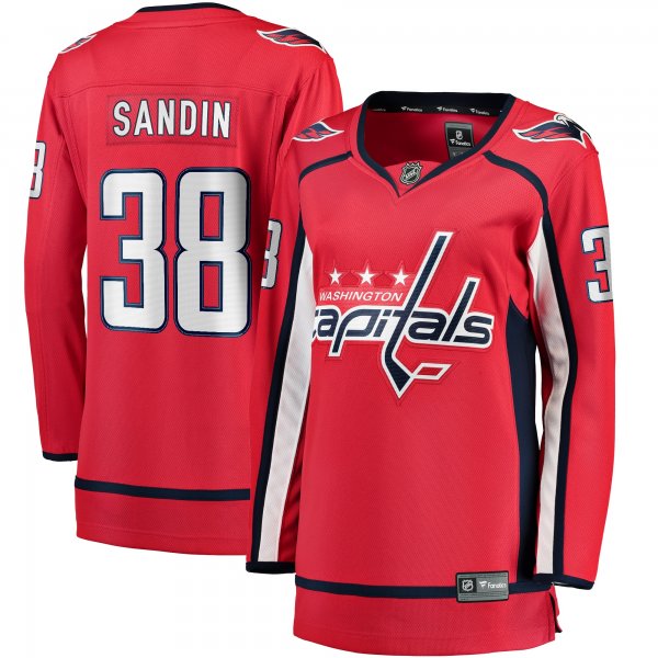 Women's Washington Capitals Rasmus Sandin Fanatics Red Home Breakaway Jersey