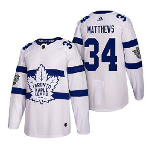 Men's Adidas Toronto Maple Leafs #34 Auston Matthews 2018 Stadium Series Jersey