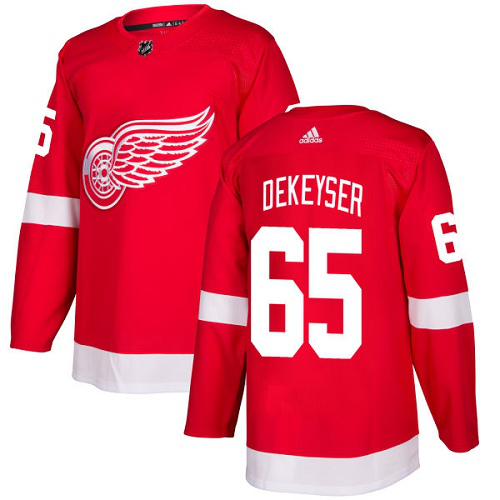 Adidas Detroit Red Wings #65 Danny DeKeyser Red Home Stitched NHL Jersey