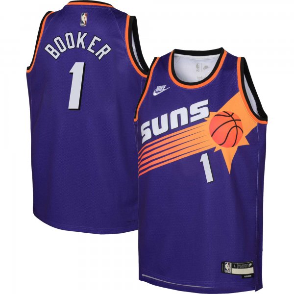 Youth Phoenix Suns Devin Booker Nike Purple 2022/23 Swingman Jersey - Classic Edition