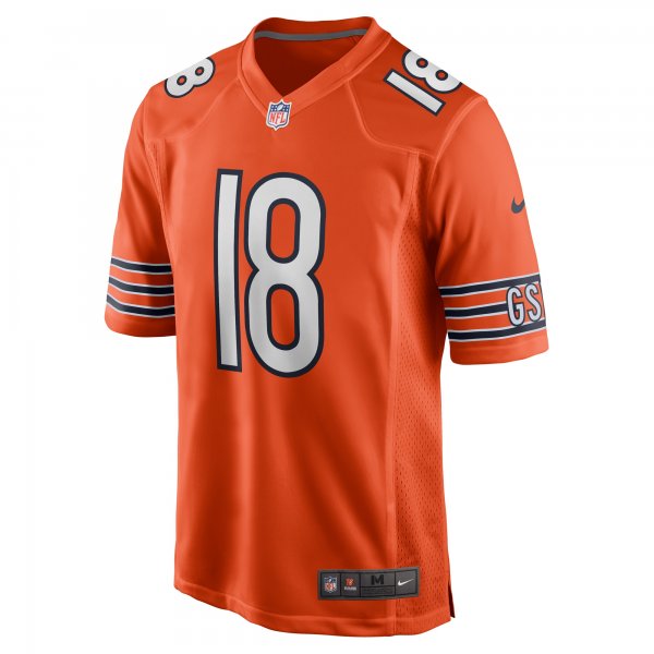 Men's Chicago Bears Caleb Williams Nike Orange Alternate 2024 NFL Draft First Round Pick Player Game Jersey