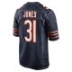 Men's Chicago Bears Jaylon Jones Nike Navy Game Player Jersey