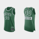 Men's Boston Celtics #00 Custom 2021/22 75th Anniversary City Green NBA Jersey