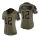 Women's Tampa Bay Buccaneers Tom Brady Olive 2021 Salute To Service Limited Jersey