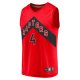 Men's Toronto Raptors Scottie Barnes Fanatics Red 2021 NBA Draft First Round Pick Fast Break Replica Jersey - Icon Edition