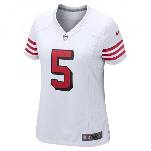 Women's San Francisco 49ers Trey Lance Nike White Player Jersey