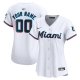 Women's Miami Marlins Nike White Home Limited Custom Jersey