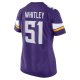 Women's Minnesota Vikings Benton Whitley Nike Purple Home Game Player Jersey