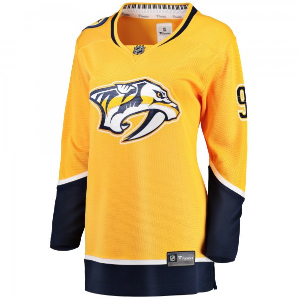 Women's Nashville Predators Filip Forsberg Fanatics Gold Breakaway Player Jersey