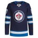 Men's Winnipeg Jets  adidas Navy Home  Primegreen Custom Jersey