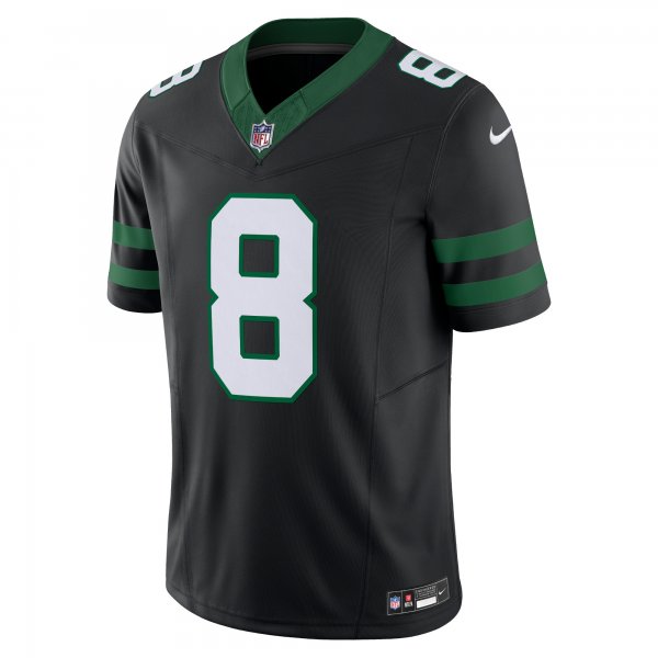 Men's New York Jets Aaron Rodgers Nike Legacy Black Alternate Vapor F.U.S.E. Limited Jersey