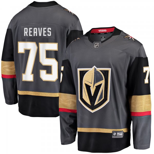 Men's Vegas Golden Knights Ryan Reaves Fanatics Black Home Breakaway Player Jersey