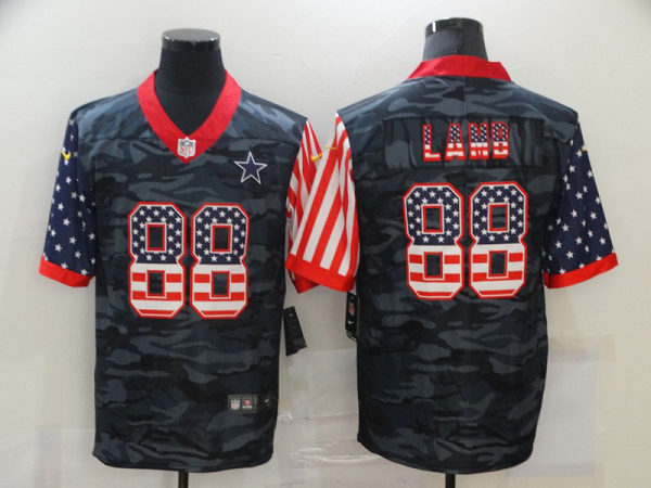 Men's Dallas Cowboys #88 CeeDee Lamb USA Camo 2020 Salute To Service Stitched NFL Nike Limited Jersey