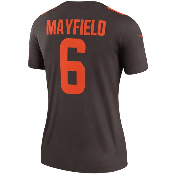 Women's Cleveland Browns Baker Mayfield Nike Brown Alternate Legend Jersey