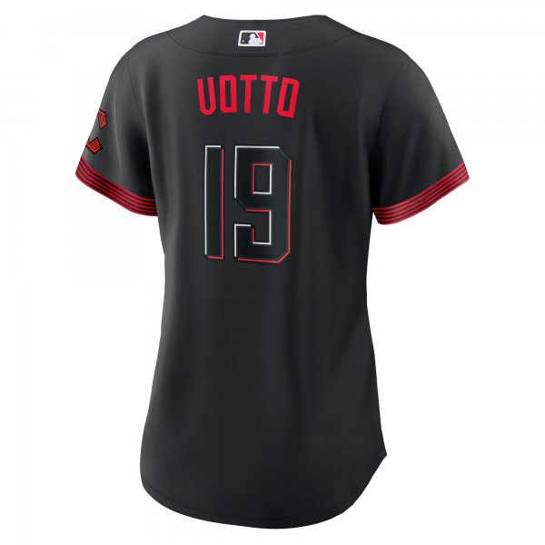 Women's Cincinnati Reds Joey Votto Nike Black City Connect Replica Player Jersey