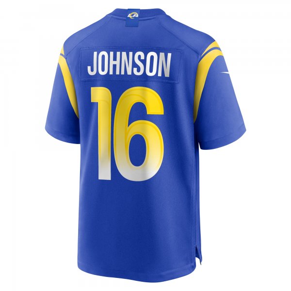 Men's Los Angeles Rams Tyler Johnson Nike  Royal Team Game Jersey