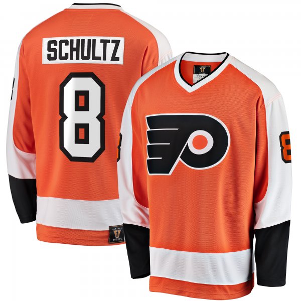 Men's Philadelphia Flyers Dave Schultz Fanatics Orange Premier Breakaway Retired Player Jersey