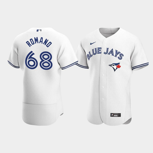 Men's Toronto Blue Jays #68 Jordan Romano White Home MLB Jersey