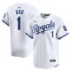 Men's Kansas City Royals Nike White #1 Dad Home Limited Jersey