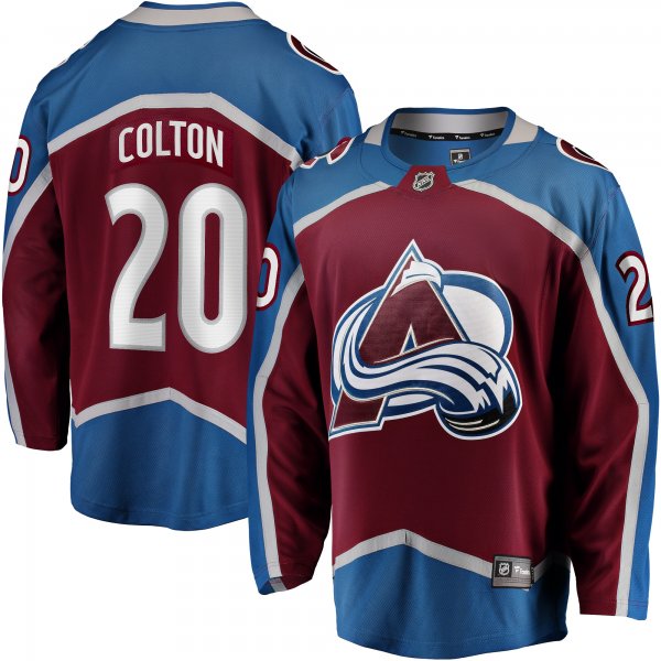 Men's Colorado Avalanche Ross Colton Fanatics Maroon Home Breakaway Jersey