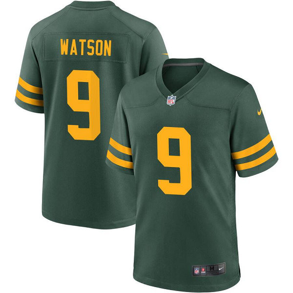 Youth Green Bay Packers Nike White #9 Christian Watson Game Jersey