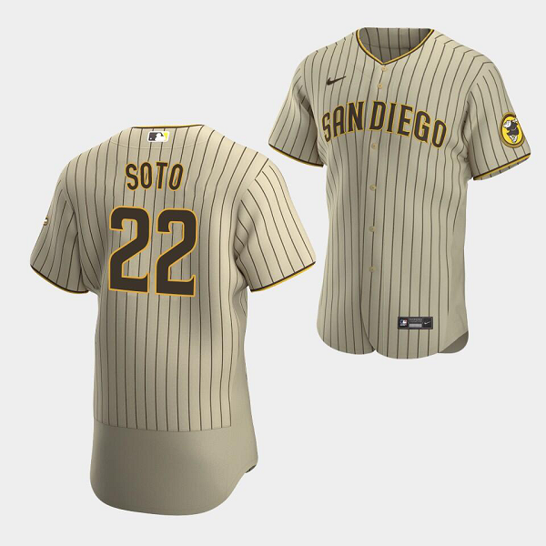 Men's San Diego Padres #22 Juan Soto White Home Flex Base MLB Jersey