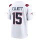 Men's New England Patriots Ezekiel Elliott Nike White Game Player Jersey