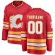 Men's Calgary Flames Fanatics Red Home Breakaway Custom Jersey