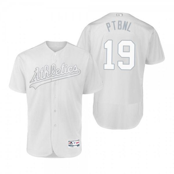 Oakland Athletics Josh Phegley Ptbnl White 2019 Players Weekend MLB Jersey