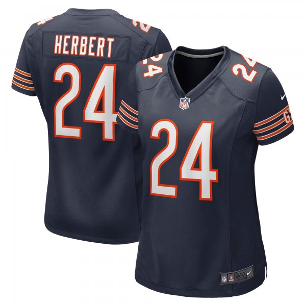 Women's Chicago Bears Khalil Herbert Nike Navy Game Jersey