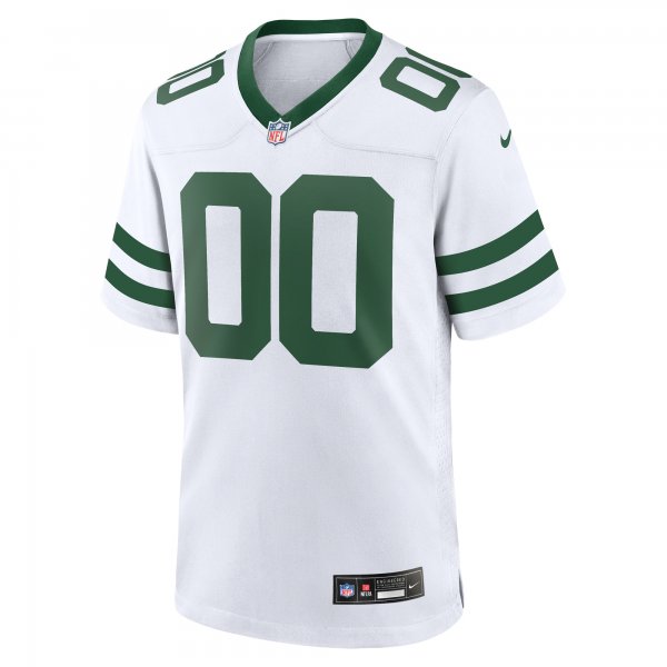 Men's New York Jets  Nike Legacy White Custom Game Jersey